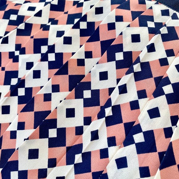 J. Crew Tile Silk Pleated Mini Skirt - Picture 7 of 9